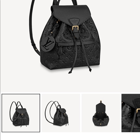 Louis Vuitton Black MONTSOURIS BACKPACK - Picture 10 of 16